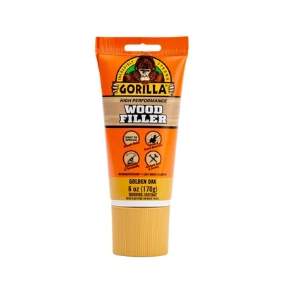 Gorilla Wood Filler Golden Oak All Purpose Strong Water Resistant Repairs 1 Pack - Image 1 of 4