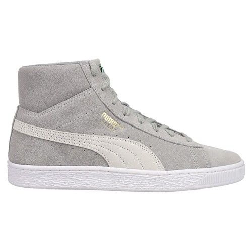 Sneakers alte uomo PUMA scamosciate Xxi logo traforato grigio scarpe casual 380205 