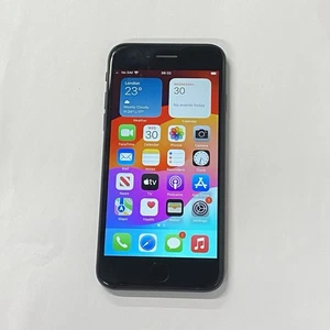 iPhone SE 2020 64GB Black 85% Battery iOS17 Unlocked Smartphone - Fair Condition - Picture 1 of 12