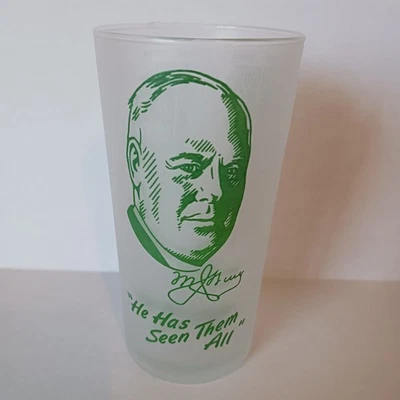 1949 Official KENTUCKY DERBY Frosted Mint Julep Glass-"HE HAS SEEN THEM ALL". - Image 1 of 4