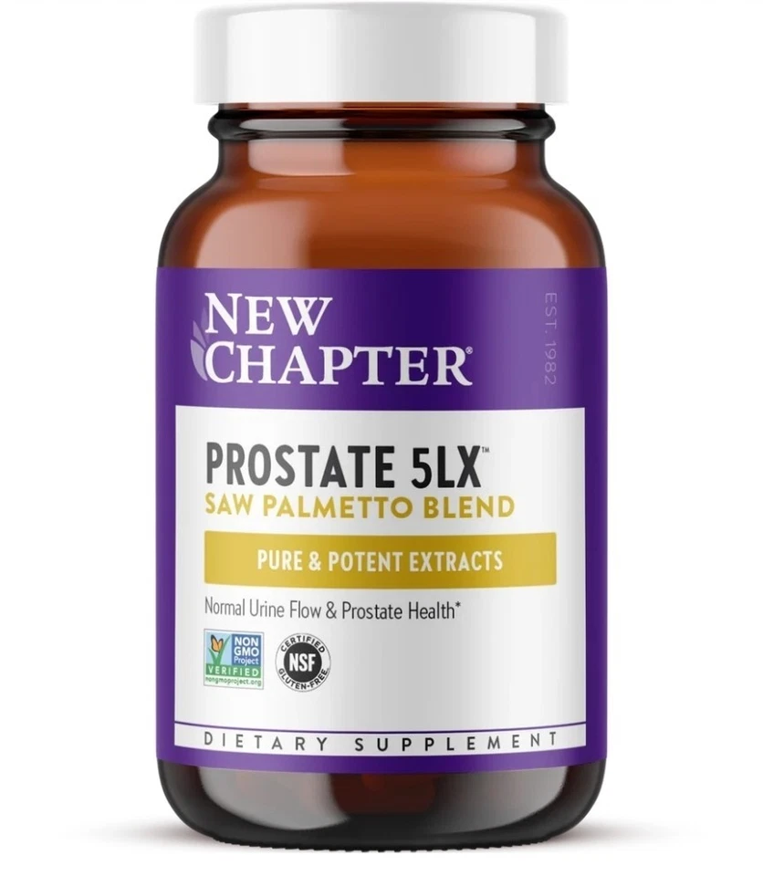 New Chapter Prostate Prostate 5LX Saw Palmetto Blend Vegetarian Supplement - 60  - Image 1 of 4