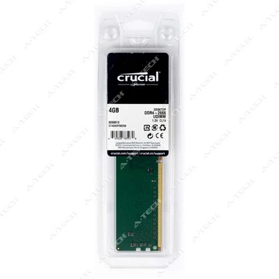 Crucial 4GB DDR4 PC4-21300 DIMM Factory Sealed Desktop Memory RAM CT4G4DFS8266 - Image 1 of 2