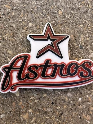 VINTAGE MLB RETRO HOUSTON ASTROS RUBBER STANDINGS BOARD FRIDGE MAGNET 2025 NEW - Image 1 of 4