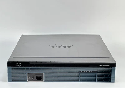 Cisco ISR Router 2921 2x 1GbE 1x SFP 1x PSU 512MB RAM 256MB SecurityK9 IPBaseK9 - Image 1 of 4