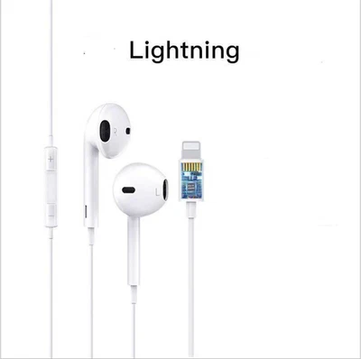 Automatic pop-up Bluetooth headset white for Apple lightning in ear - Image 1 of 4