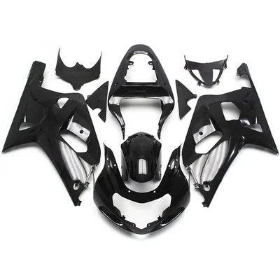 Kit de carenados negro brillante para carrocería Suzuki GSXR600 GSXR750 2000 2001 2002 2003 Foto 1 de 4