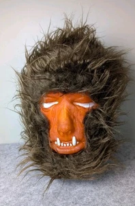 Vintage Fun World Korea Wolfman Maske — Haariges Monster Halloween Lon Chaney Jr. - Bild 1 von 8