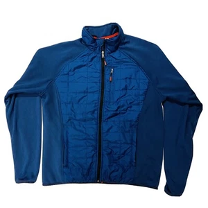 Giacca uomo trapuntata full zip Orvis collezione classica blu royal taglia large - Foto 1 di 7