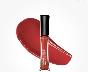L'Oreal INFALLIBLE PRO GLOSS 8 HR Never Fail 305 Fiery .21 fl oz - Picture 1 of 1