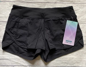NWT Ivivva By Lululemon Speedy Short SZ 14 BLK Black - Picture 1 of 4