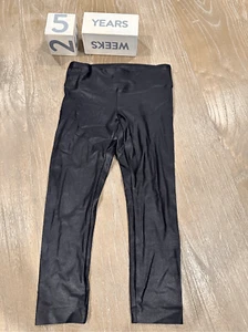 Koral black legging sz 5 girls patent liquid leather looking active pant - Picture 1 of 3