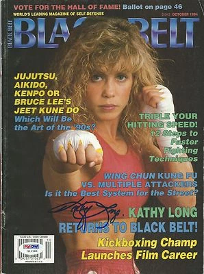 Kathy Long Signed October 1994 Black Belt Magazine PSA/DNA COA UFC 1 Autograph - Image 1 of 4
