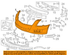 22936002 OEM NEW Front Bumper Grille License Plate Bracket 13-14 Cadillac XTS