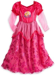Disney Store Princess Aurora Deluxe Nightgown Pajama Girl Size 5/6 - Picture 1 of 1
