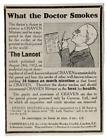 1912 Craven Cigarettes "What Doctor Smokes" Ad Punch Magazine UK Original ~4x5"