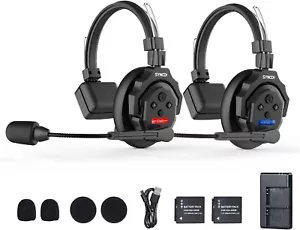 Système de casque d'interphone sans fil SYNCO XTALK X2 2,4 GHz 350 M/1148 Ft pour 2 personnes - Photo 1/9
