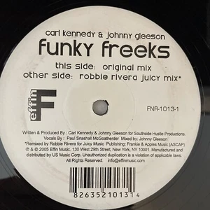 ROBBIE RIVERA/KENNEDY/GLEESON Funky Freeks 12" Single RARE UltraSonic Cleaned - Imagen 1 de 7