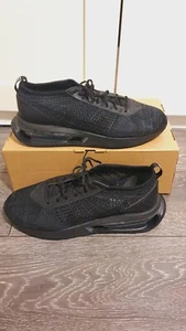 Nike Air MAX FLYKNIT RACER Triple Black FD2764001 UK Size 10.5 RRP 159.99 - Picture 1 of 9