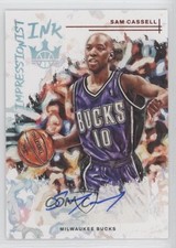 2022-23 Panini Court Kings Impressionist Ink Ruby /49 Sam Cassell #II-SMB Auto