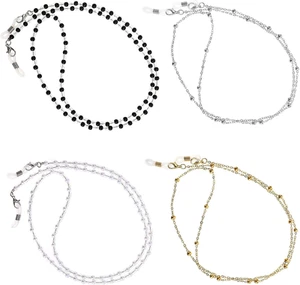 4er Set Brillenkette Damen 70cm - Stilvolles Brillenband & Maskenhalter - Bild 1 von 7