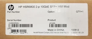 HPE HSR6800 2-p 10GbE SFP+ HIM Mod - JH143A - Neuf dans sa boîte - Photo 1/1