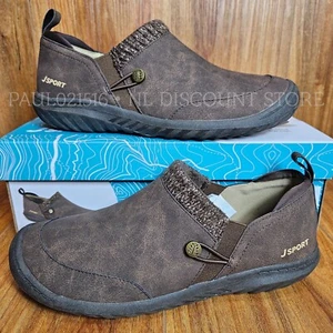 JSPORT Women's Alice Cozy Faux Fur Slip-On Shoes ~ Brown ~ Various Sizes - Picture 1 of 5