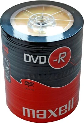 600 Maxell DVD-R 4,7GB 120Min 16x Rohlinge 6x100er Shrink - Bild 1 von 3