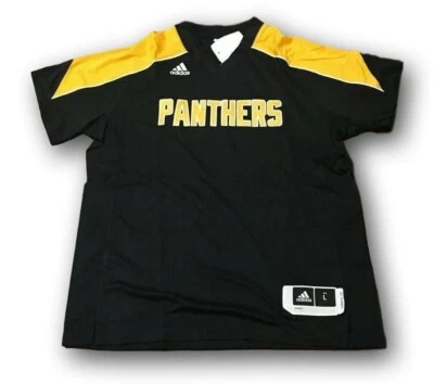 NUEVO CON ETIQUETAS Adidas Para hombres Pittsburgh Panthers miComm Baloncesto Tirador SS Camisa Talla L Foto 1 de 2