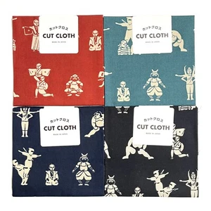 Japanese cotton fabric Bundle 13.7"×11.8" Ninjya Samurai From Japan Bundle OK! - Picture 1 of 24
