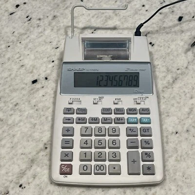 SHARP Electronic Printing Calculator EL-1750P III Tested W/Power Cord 2 Color - Image 1 of 4
