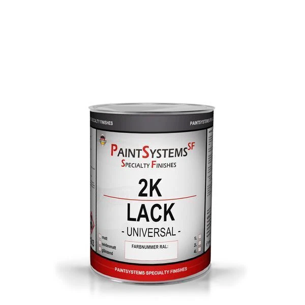 4 kg Set 2K-Lack RAL Lack Schwarz oder Weiss glänzend oder matt - Bild 1 von 1