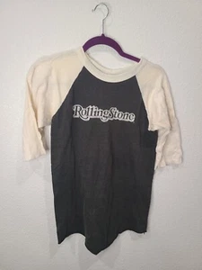 Vintage Rolling Stone Magazine T Shirt, single stitch, RARE Rock n roll, ringer  - Picture 1 of 12