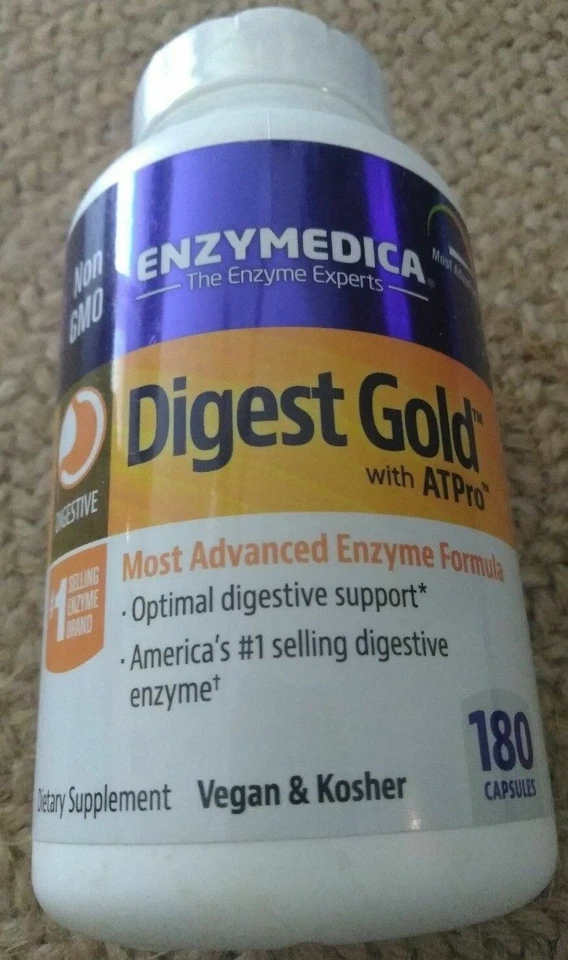 Cápsulas de enzimas digestivas Enzymedica Digest Gold - 180 unidades Foto 1 de 1