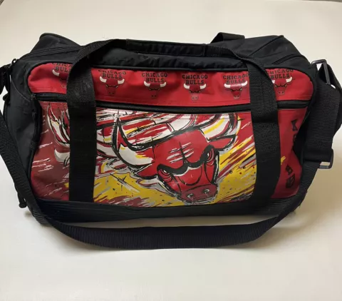 Chicago Bulls NBA Duffel Bag  Basketball Gym Sports Vintage 90s Cover