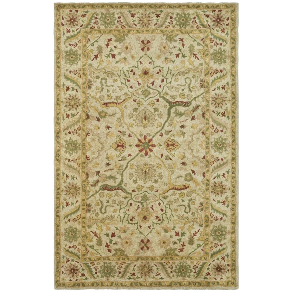 SAFAVIEH Antiquity Collection AT14A Handmade Ivory Rug - Image 1 of 4
