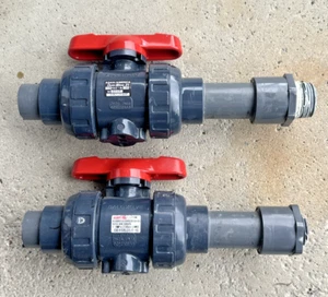 Válvula de bola Asahi AV True Union EPDM PVC DN25 25-1" válvula de vacío/agua Cantidad: 2 - Imagen 1 de 5