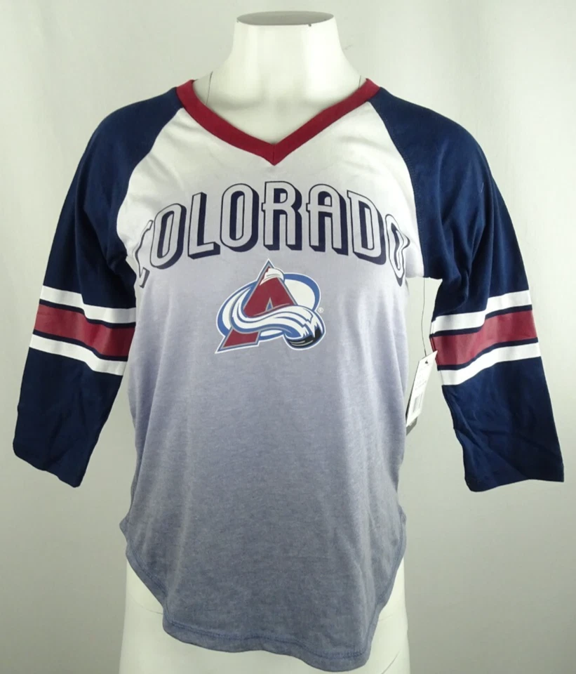 Colorado Avalanche NHL G-III 4her Women's V-Neck Graphic T-Shirt - Image 1 of 4