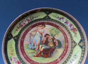 Royal Vienna antiker Portrait Teller SIGNIERT Kaufmann Bienenstockmarke - Bild 1 von 12