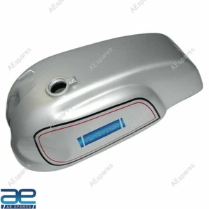 Compatible With Norton Manx Featherbed Triton Wideline 5Gal Fuel Tank Silver AEs - Foto 1 di 6