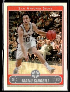 2006 Topps Chrome #78 Manu Ginobili Refractor