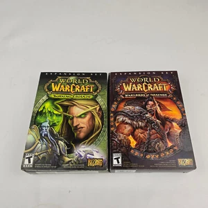 World Of Warcraft Lot of 2 Expansion Packs Burning Crusade & Warlords of Dreanor - Picture 1 of 15