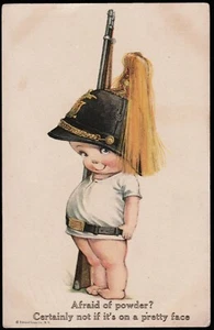 Afraid Of Powder Certainly Not Edward Cross Comic No 75 Postcard - Picture 1 of 2