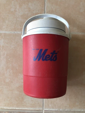 VINTAGE NEW YORK METS COOLER * SHARP ELECTRONICS * SHEA STADIUM * RUBBERMAID Cover