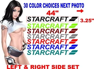 STARCRAFT STAR CRAFT BOAT DECAL BOATS DECALS HULL SIDE 30 COLOR CHOICES - Picture 1 of 2