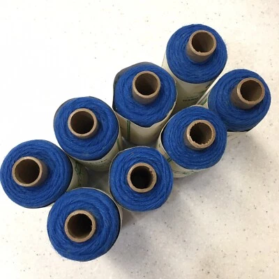 Maypole Nehalem Hand Weaving Yarn Virgin Wool Worsted 8 Skein Lot Peacock Blue - Image 1 of 4