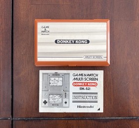 NINTENDO Donkey Kong Game & Watch (DK-52) 1982 Vintage Orange Japan Made TESTED!
