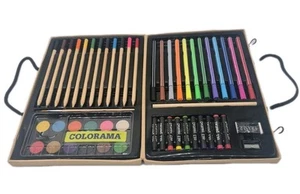 Colorama Art Supplies 50 Piece Set Oil Pastels Markers Pencils Paints & More - Picture 1 of 5