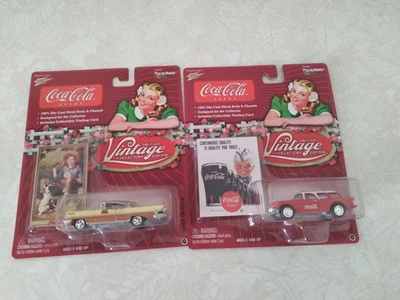 LOT OF 2  Johnny Lightning Coca-Cola '54 CORVETTE NOMAD-LINCOLN PREMIERE - Image 1 of 2