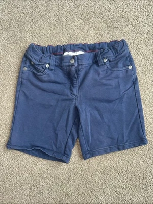 Pantalones cortos elásticos Hanna Andersson gris azul 120 para niños Foto 1 de 4