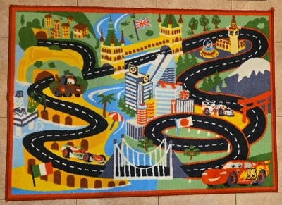 Alfombra/alfombra de juego para niños Disney Pixar Cars 2 Mt Fuji 31"x43" Mater Foto 1 de 4